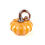 Thumbnail: Peach Striped Glass Pumpkin