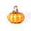 Thumbnail: Peach Striped Glass Pumpkin