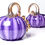 Thumbnail: Purple Striped Glass Pumpkin