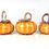 Thumbnail: Peach Striped Glass Pumpkin