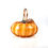 Thumbnail: Peach Striped Glass Pumpkin