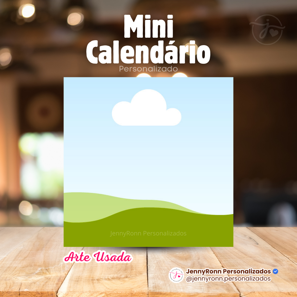 Miniatura: Mini Calendário 5x5 Imã de Geladeira Personalizado Avulso