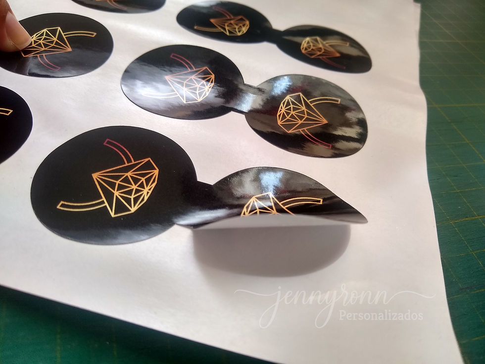 Miniatura: Cartela com 12 Adesivos Lacre. Tam circular de 4cm