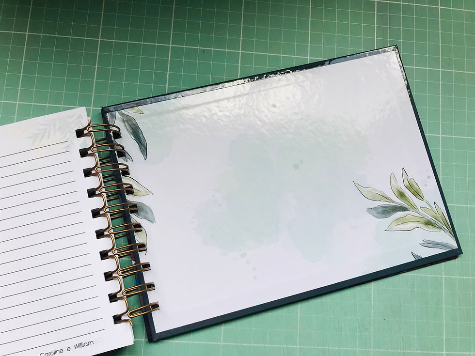 Miniatura: Caderno de Mensagens Personalizado – Eternize as Memórias do Seu Casamento!