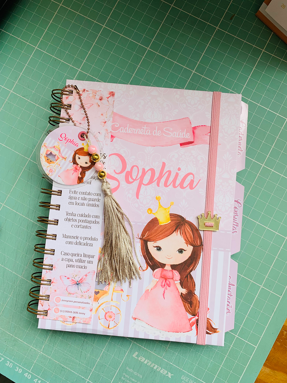 Miniatura: Princesa REALEZA - Caderneta de Vacina Plus Personalizada