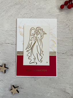 Weihnachtskarte mit Engel