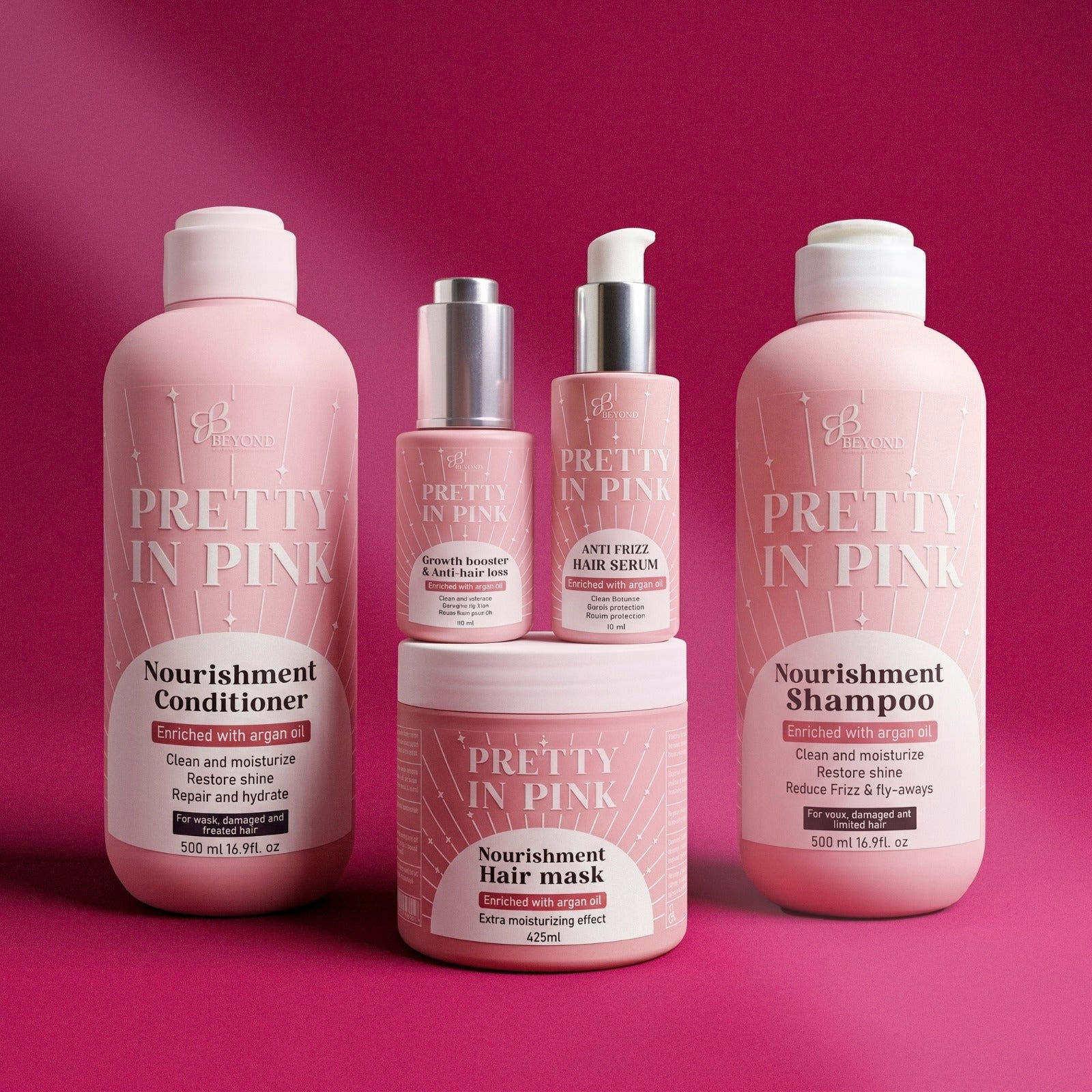 مجموعة العناية بالشعر Pretty in Pink