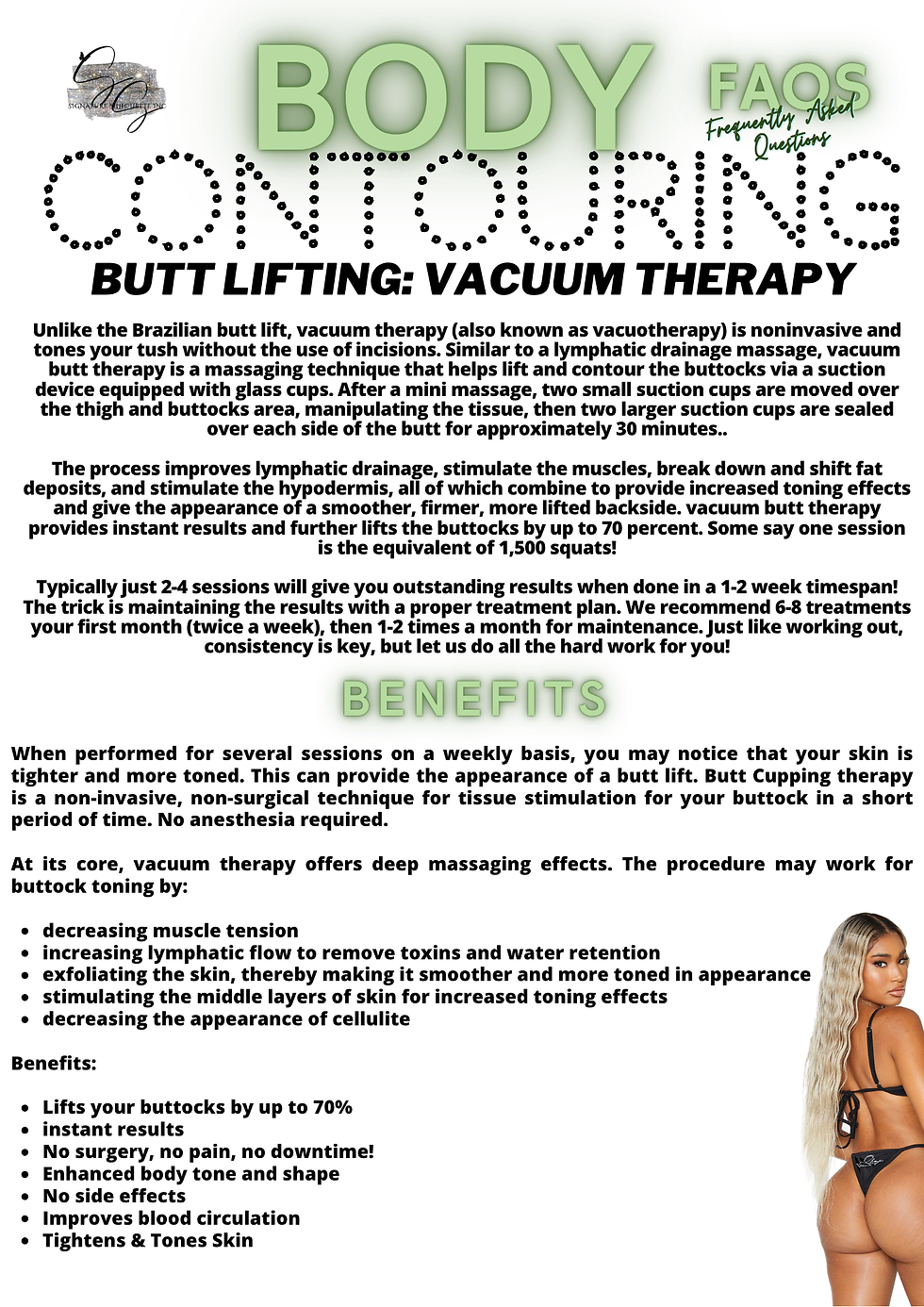Frequently Asked Questions: Butt Lifting w/ Vacuum Therapy