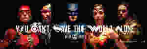 Justice League SDCC Banner
