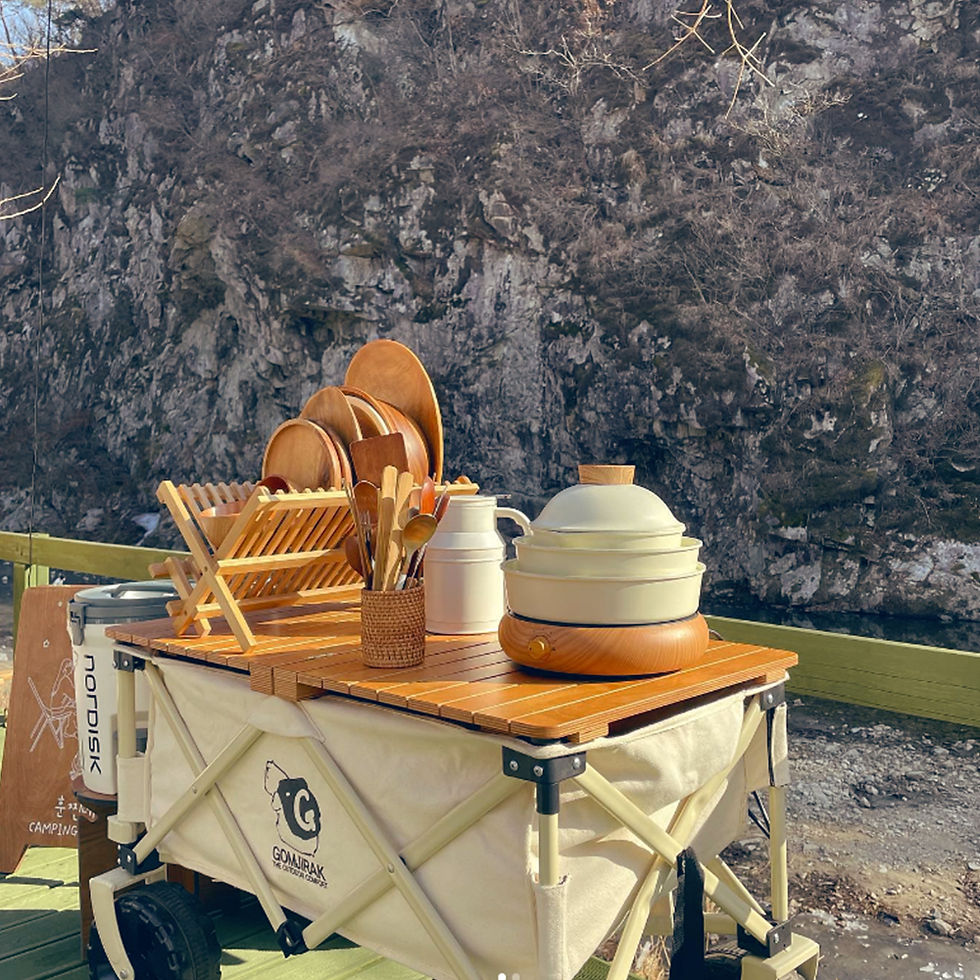 縮圖：ON:PING 原木推車桌板