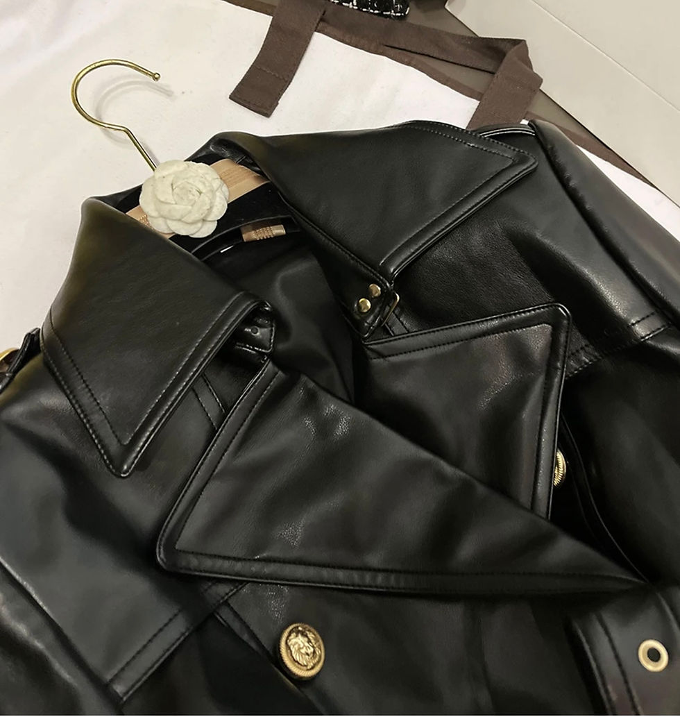 Thumbnail: “Carri  Soft Vegan Leather Trench”