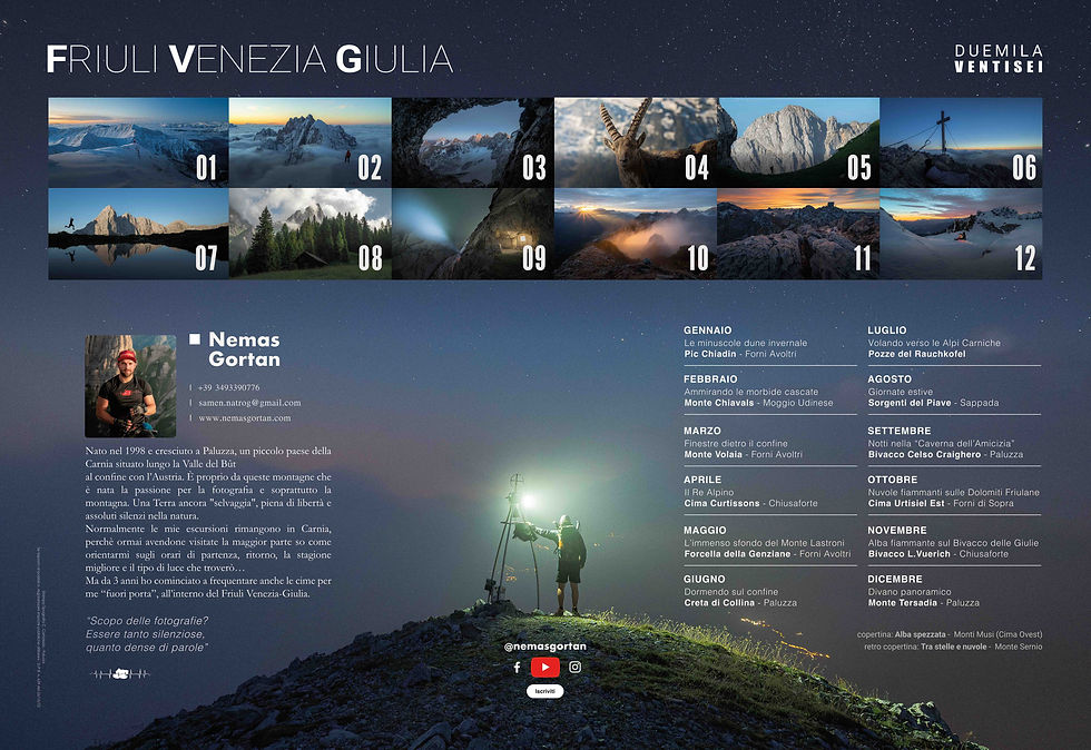 Miniatura: Calendario da parete Friuli Venezia Giulia 2026