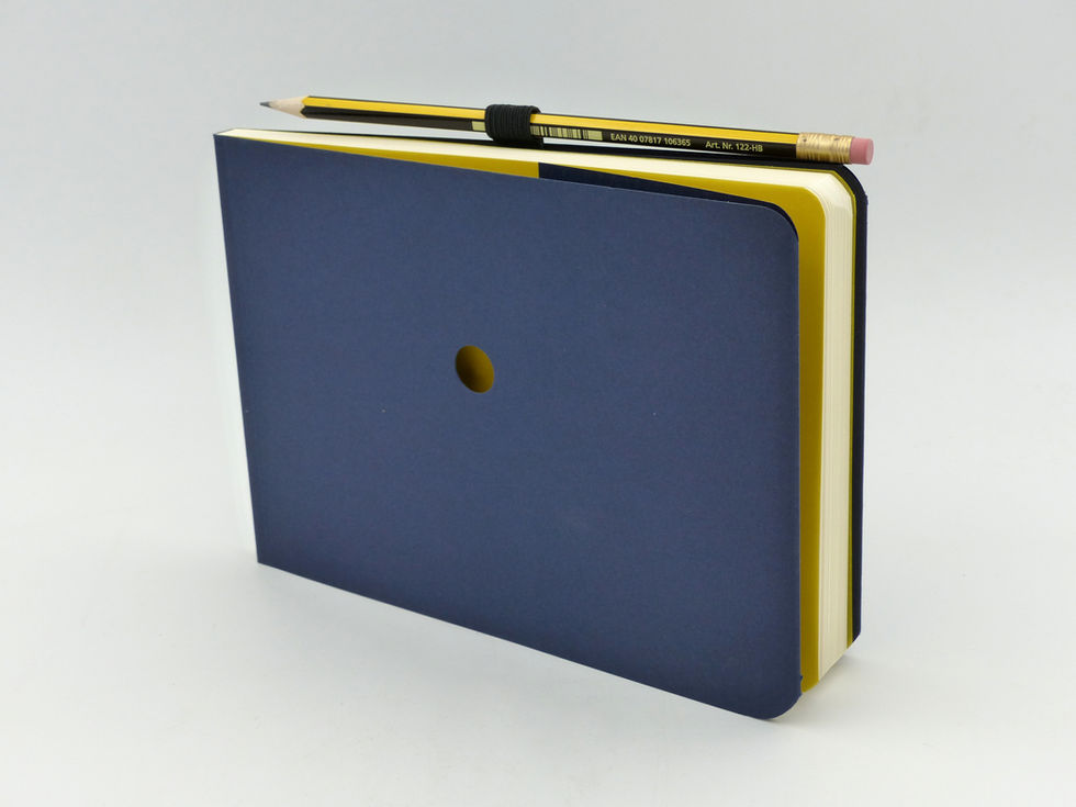 Notizbuch mit Umschlag, Softcover, 50 Seiten, versch. Farben