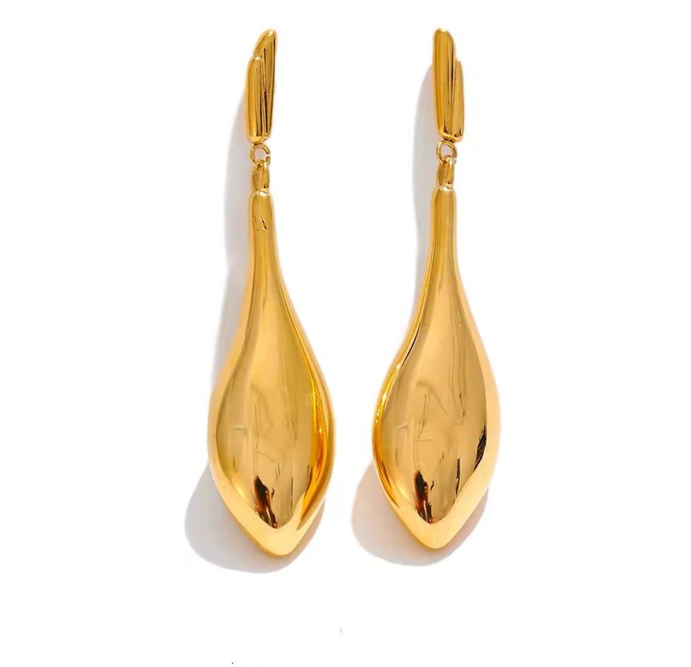 boucle d'oreilles pendantes forme goutte