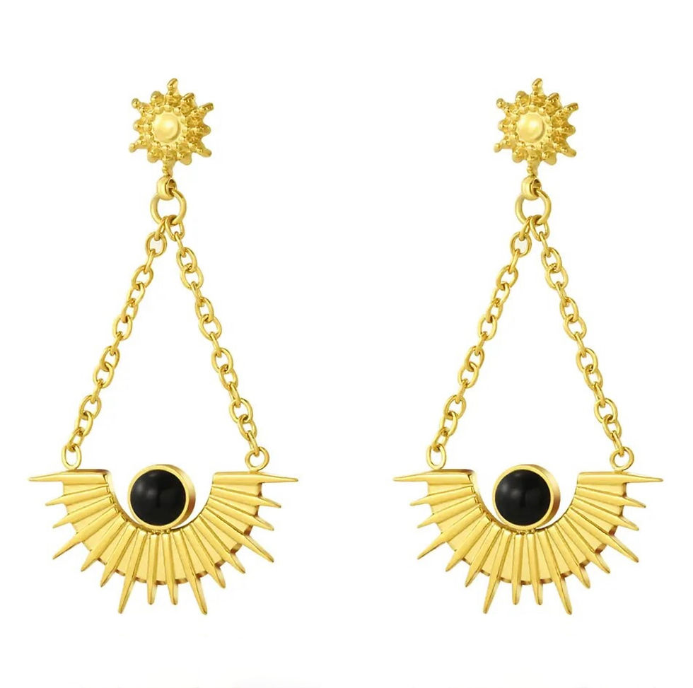 boucles d'oreilles bohème en acier inoxydable