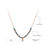 Miniature : Collier en cristal colore acier inoxydable