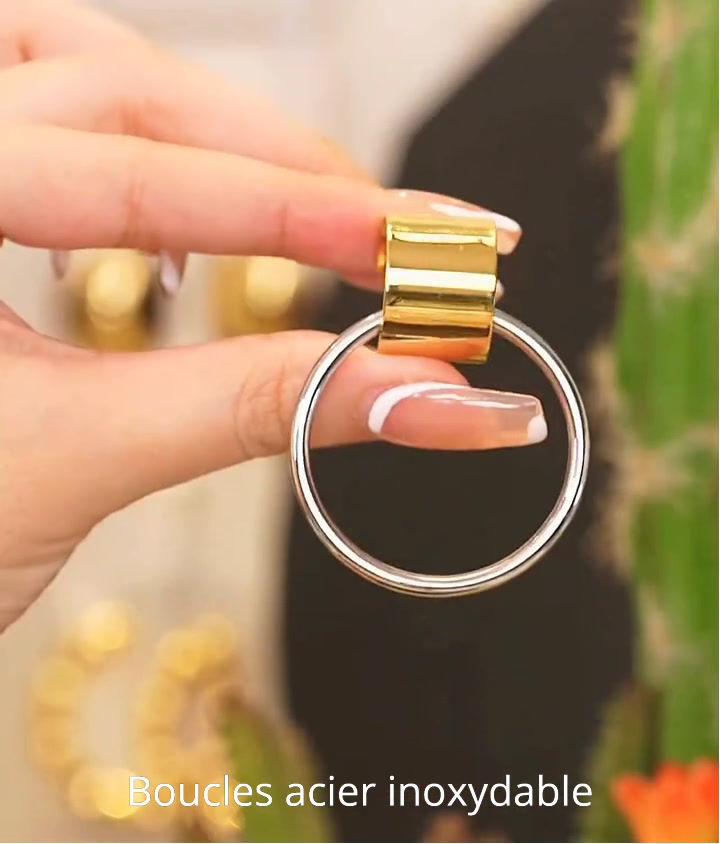 Miniature : vidéo boucles d'oreilles ronde