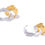 Miniature : Bracelet jonc ronde des fleurs acier inoxydable
