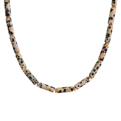 Miniature : collier Astrid pierre naturelle et acier