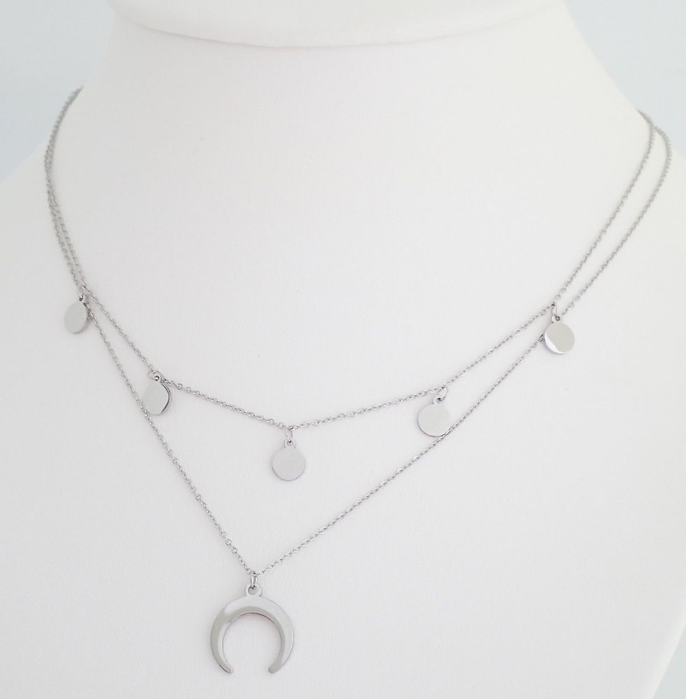 Miniature : Collier double lune