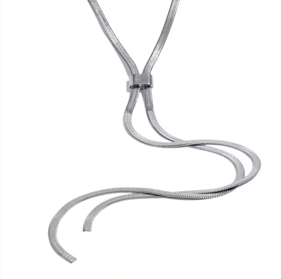 Collier sautoir inverso acier
