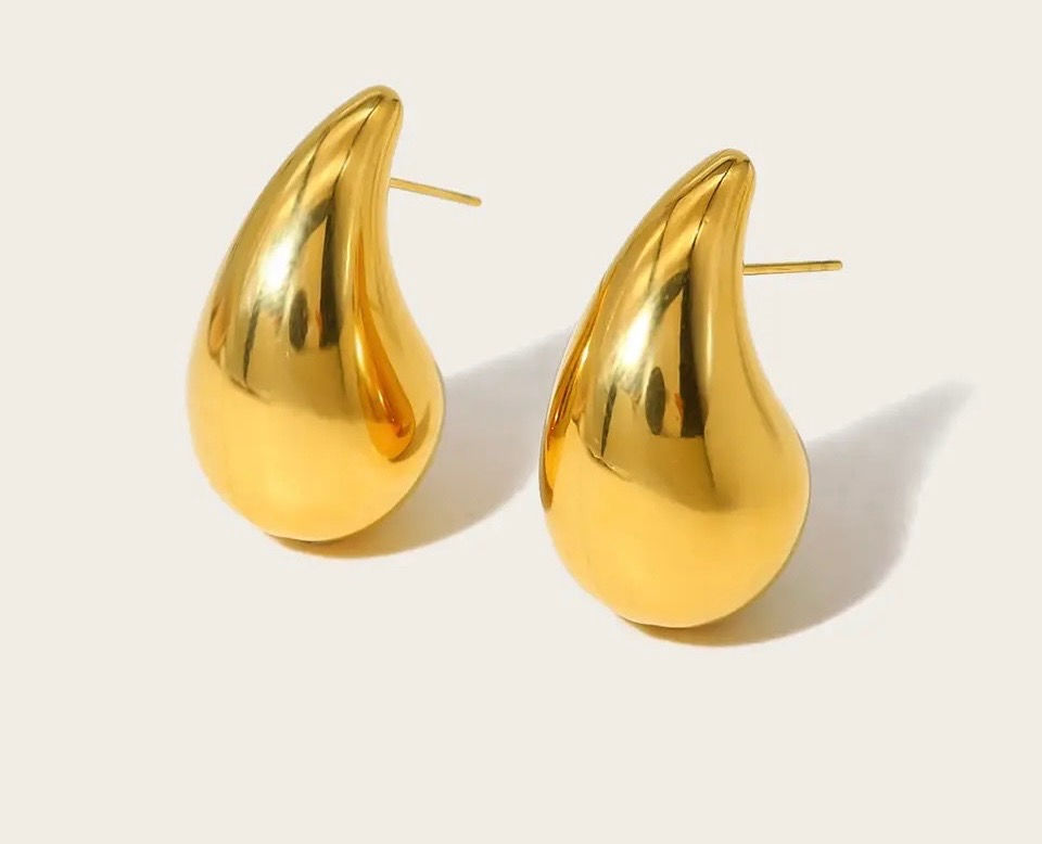 Boucle d'oreilles goutte acier inoxydable