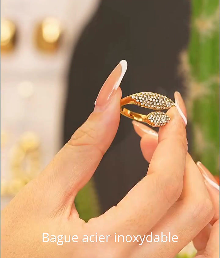 Miniature : vidéo bague strass zircon