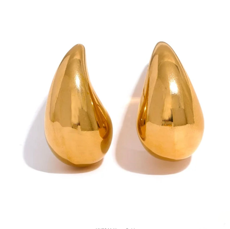 boucle d'oreilles petite goutte doré