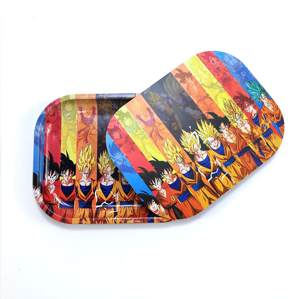 Forms of Goku Rolling Tray with Magnetic Lid