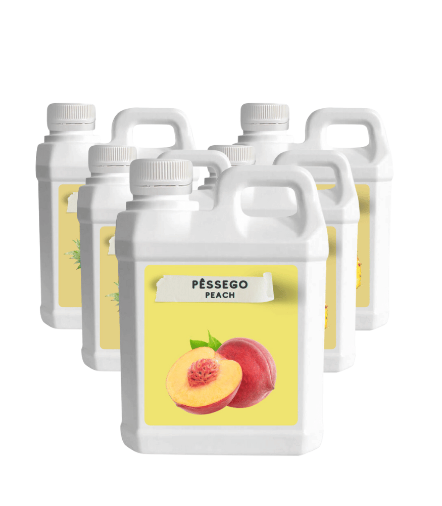 Xarope bubble tea pêssego 6x2,5kg