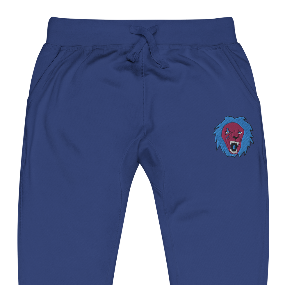 Thumbnail: Roaring Lion Flamingo / Blue Premium Sweatpants (Unisex) 