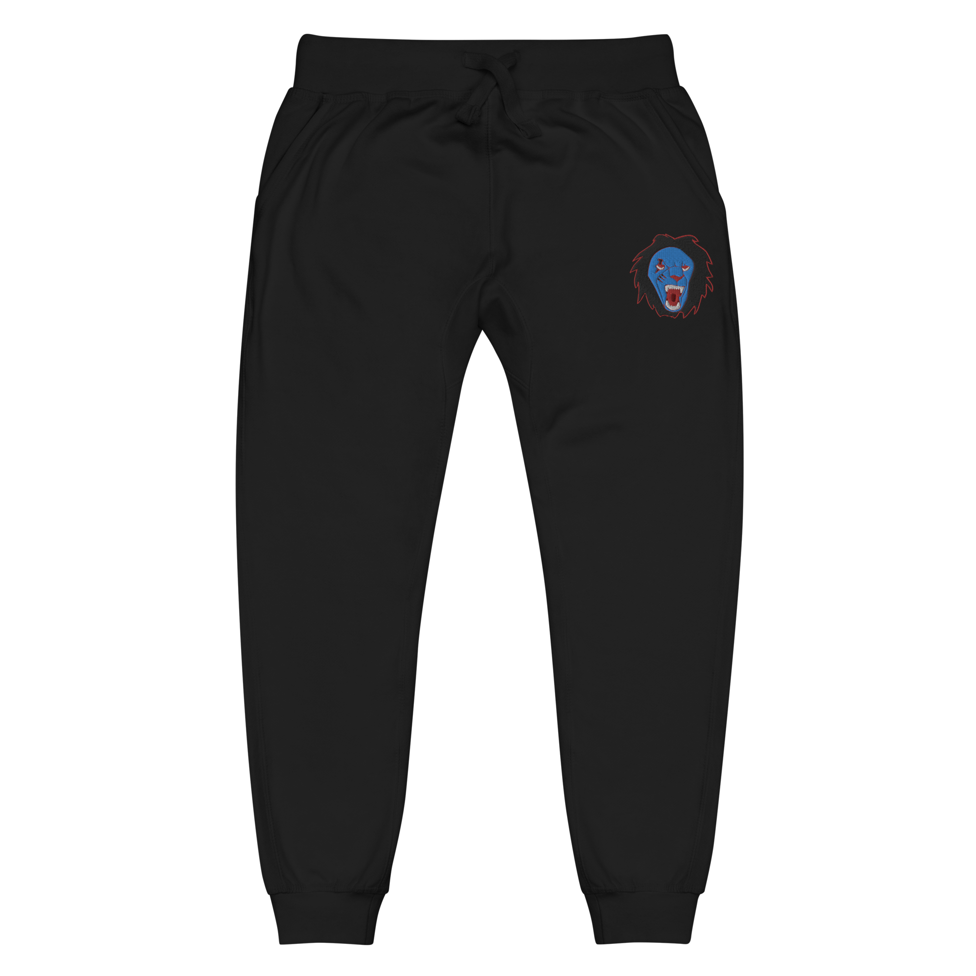 Roaring Lion Royal Blue / Black / Red Premium Sweatpants (Unisex)