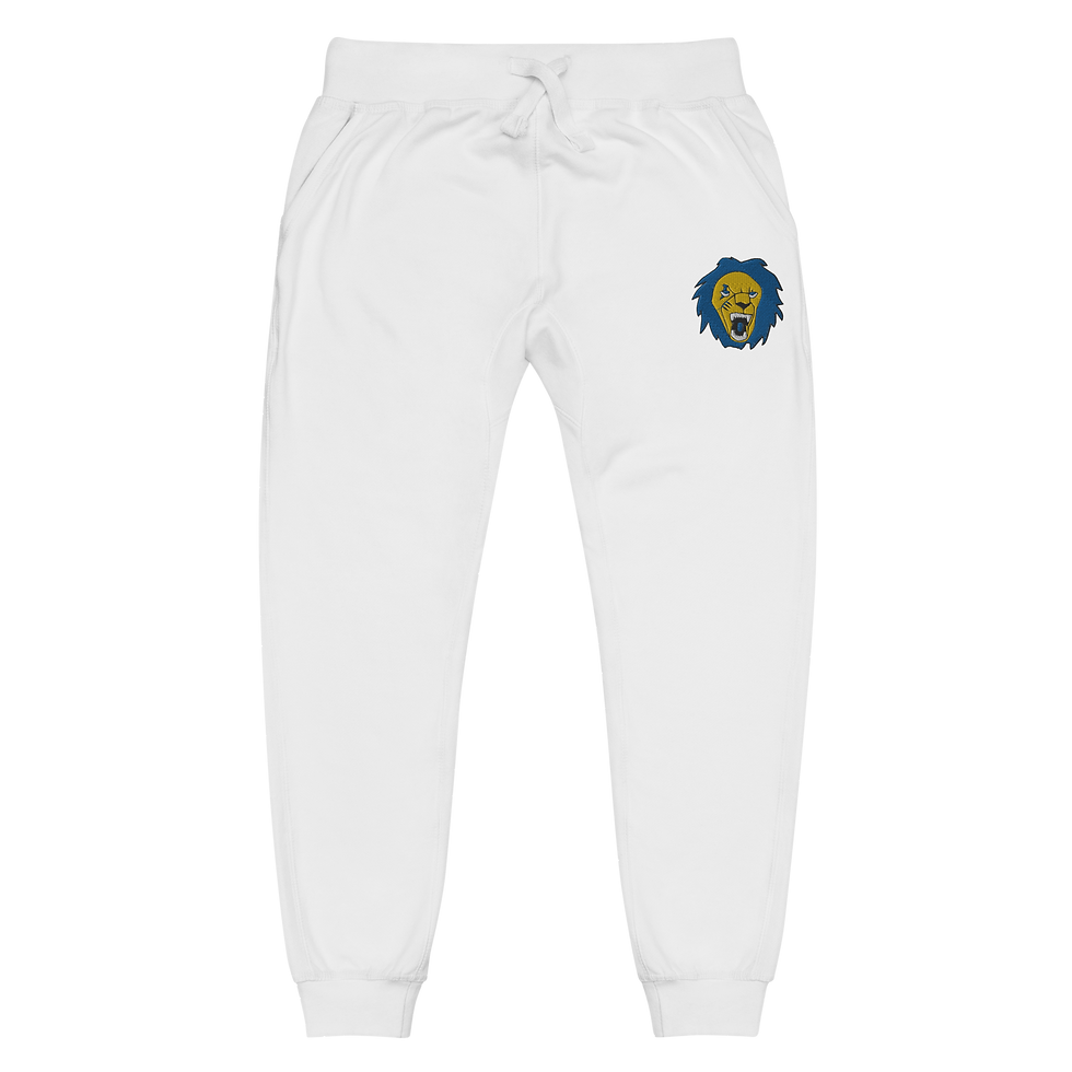 Thumbnail: Roaring Lion Royal Blue / Yellow Premium Sweatpants (Unisex)
