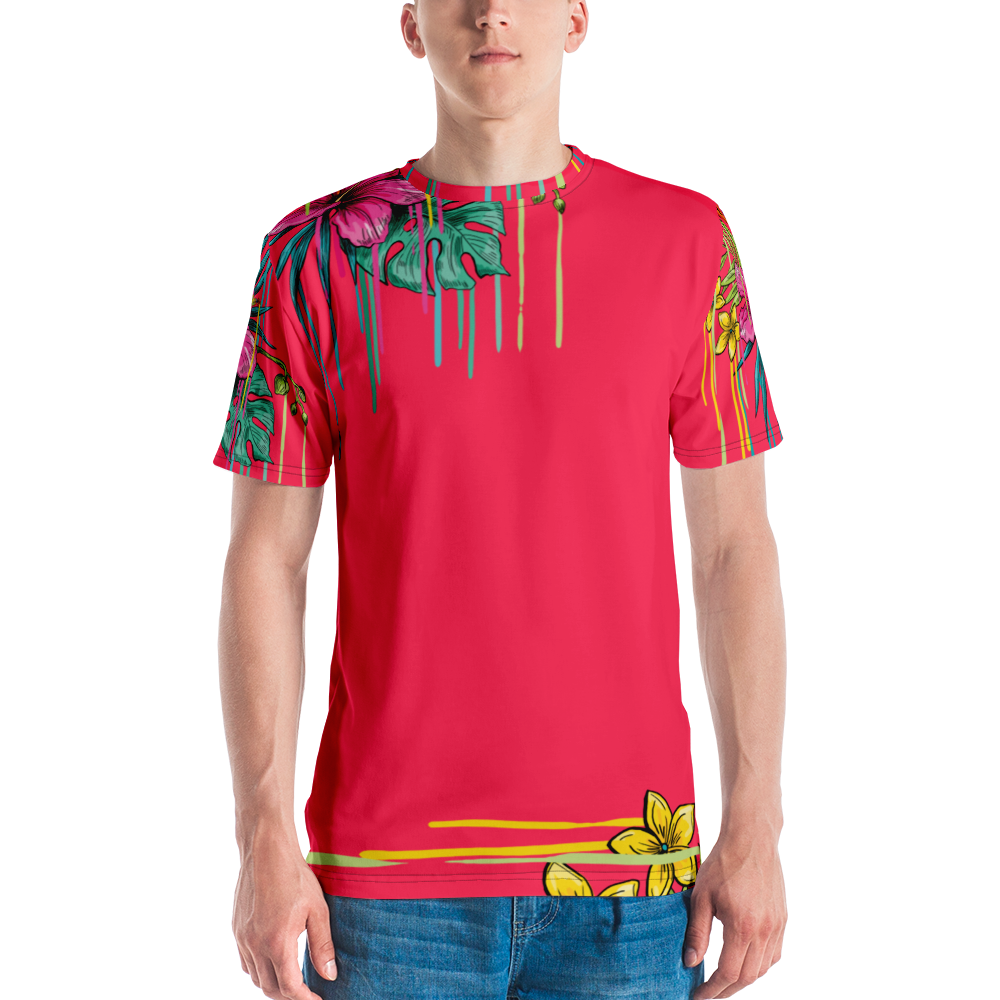 "PAINTED IN POISON" Premium T Shirt (Hot Pink)