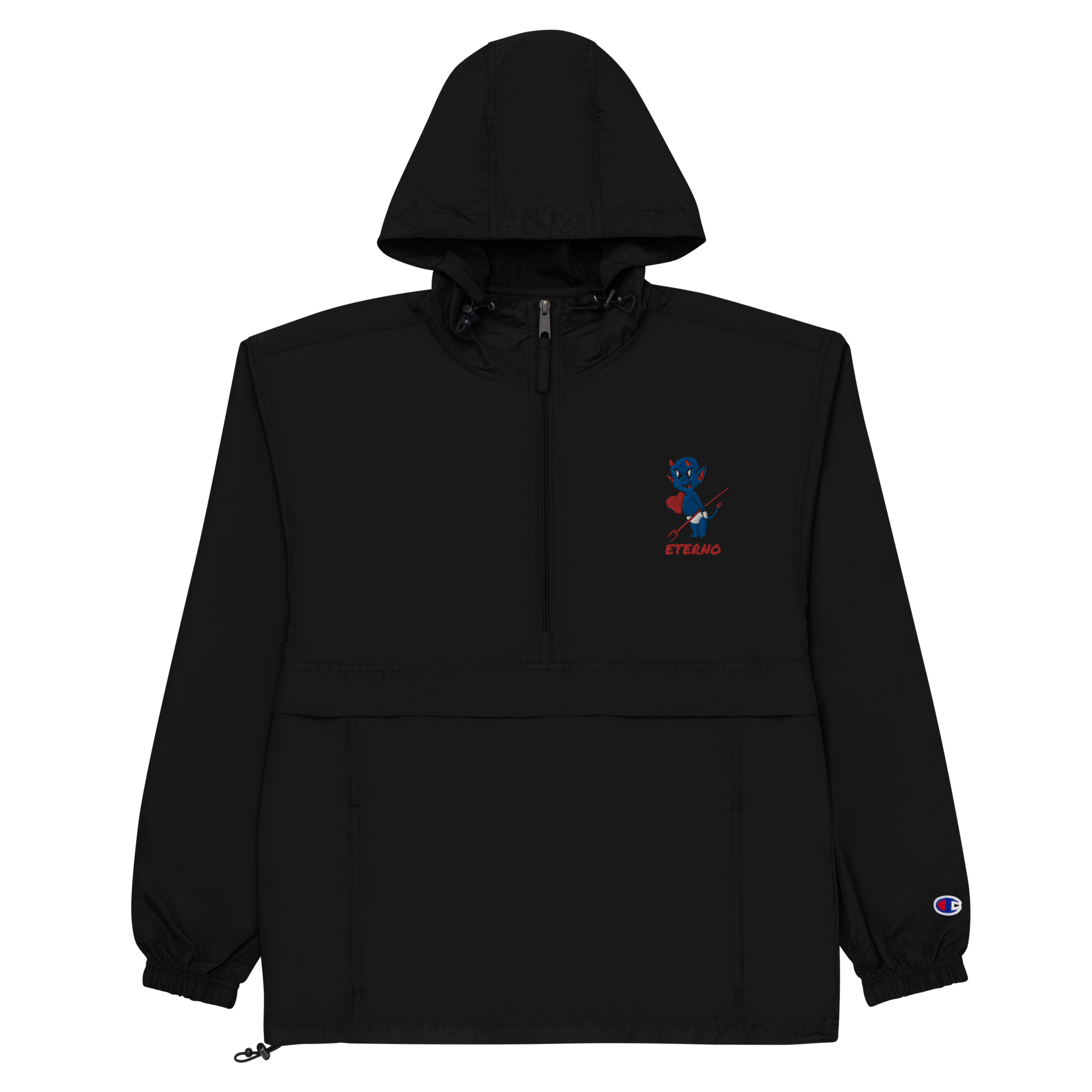 "Baby Demon" Wind Breaker Royal Blue / Red (Champion)