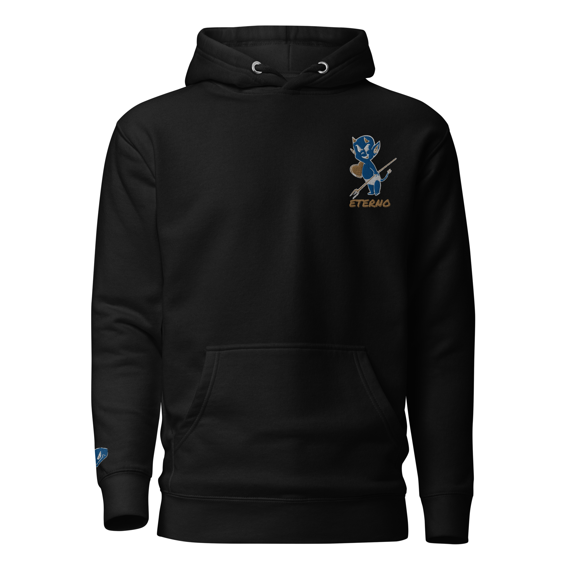Baby Demon Premium Hoodie Old Gold / Royal Blue (Unisex)