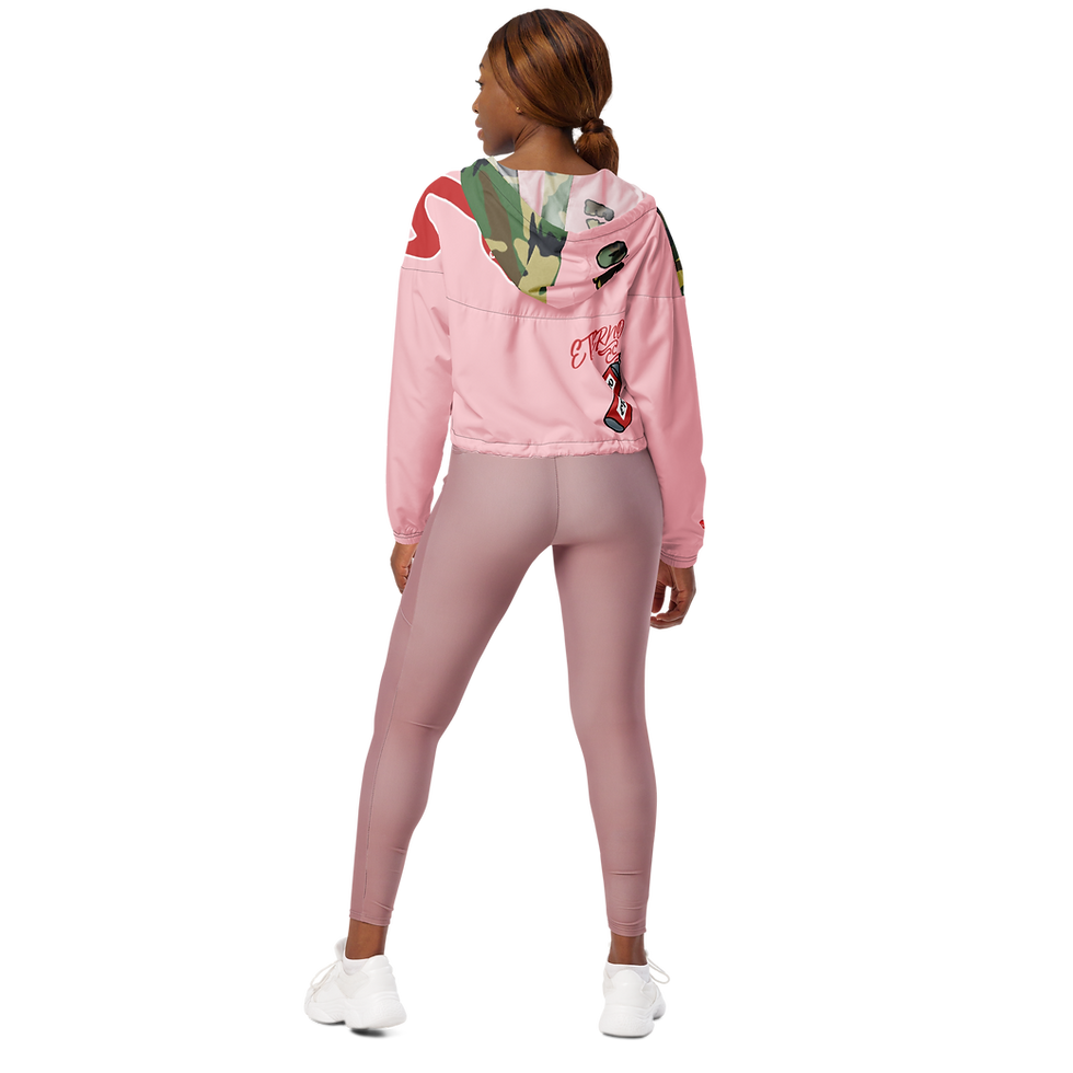 Thumbnail: Courageous Camo Baby Pink Track Jacket (Zippered)