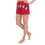 Thumbnail: Women’s "Painted In Poison" Premium Shorts Dark Red