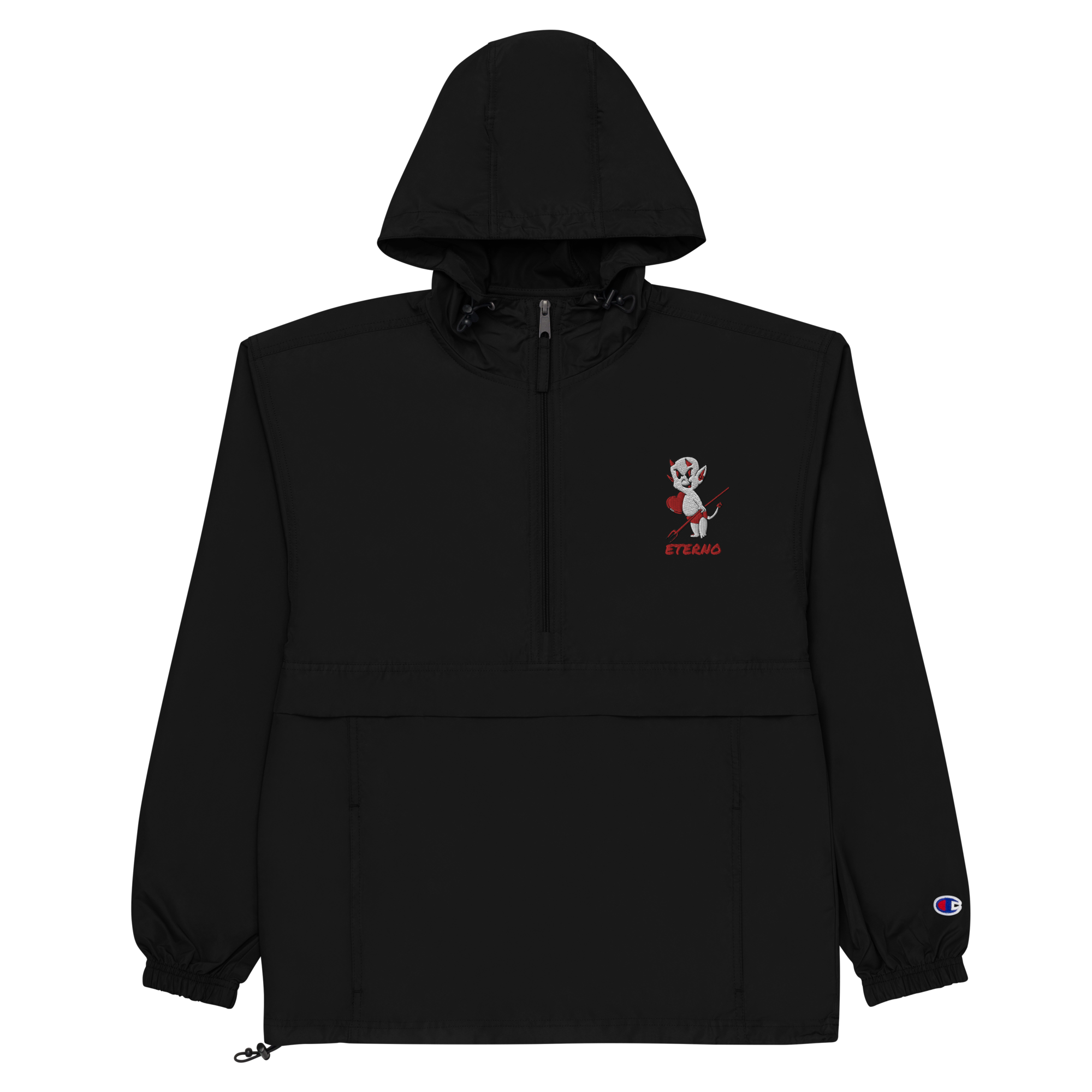 "Baby Demon" Wind Breaker White / Red (Champion)
