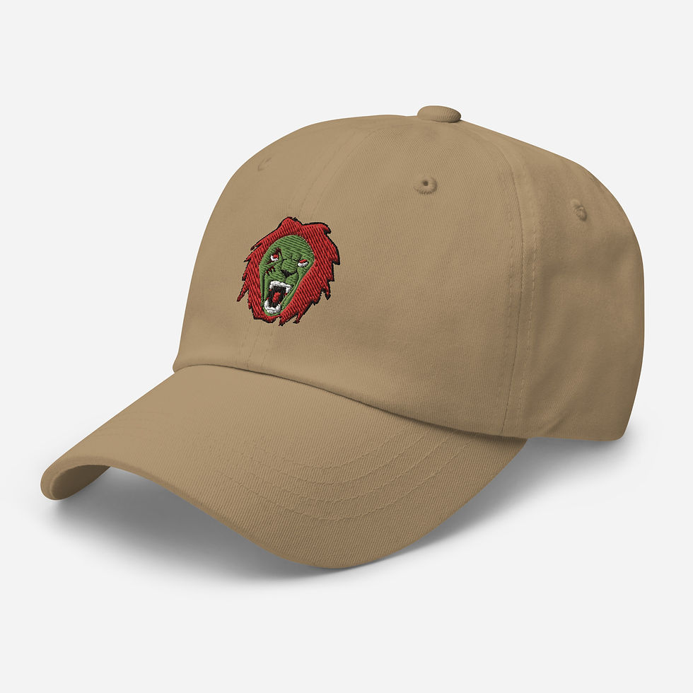 Thumbnail: "Roaring Lion" Premium Hat Red / Kiwi Green