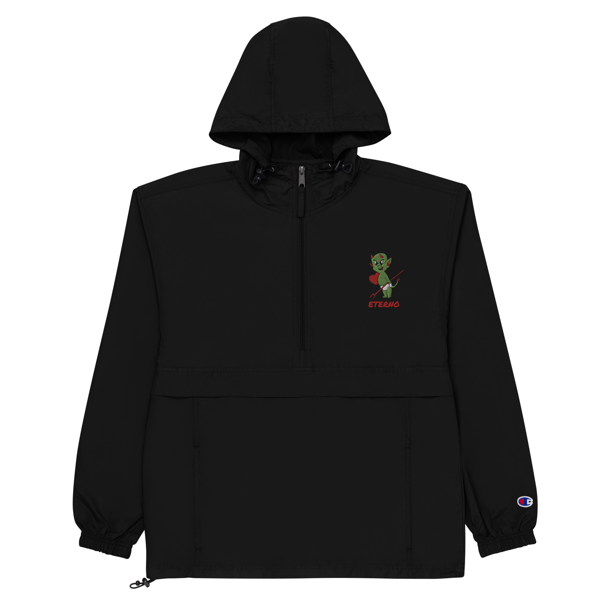 "Baby Demon" Wind Breaker Kiwi Green / Red (Champion)