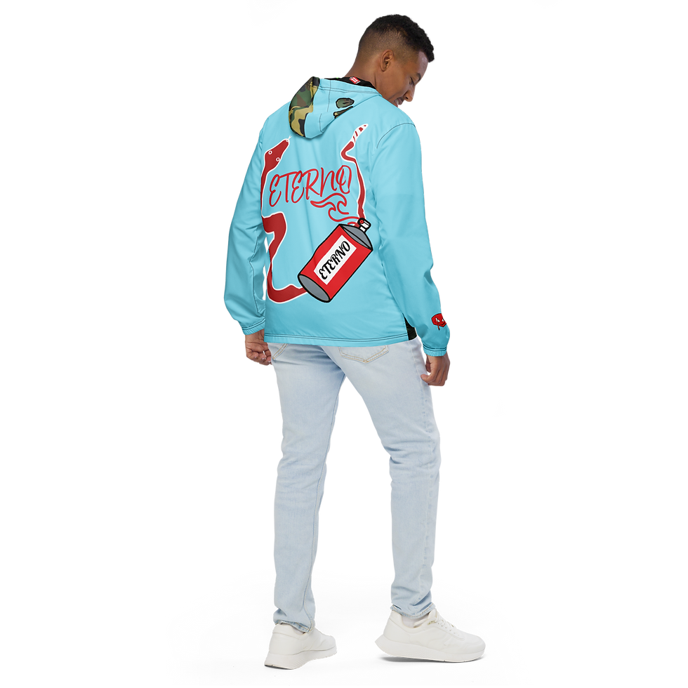 Thumbnail: Courageous Camouflage Icy Blue Track Jacket  (Zippered) 