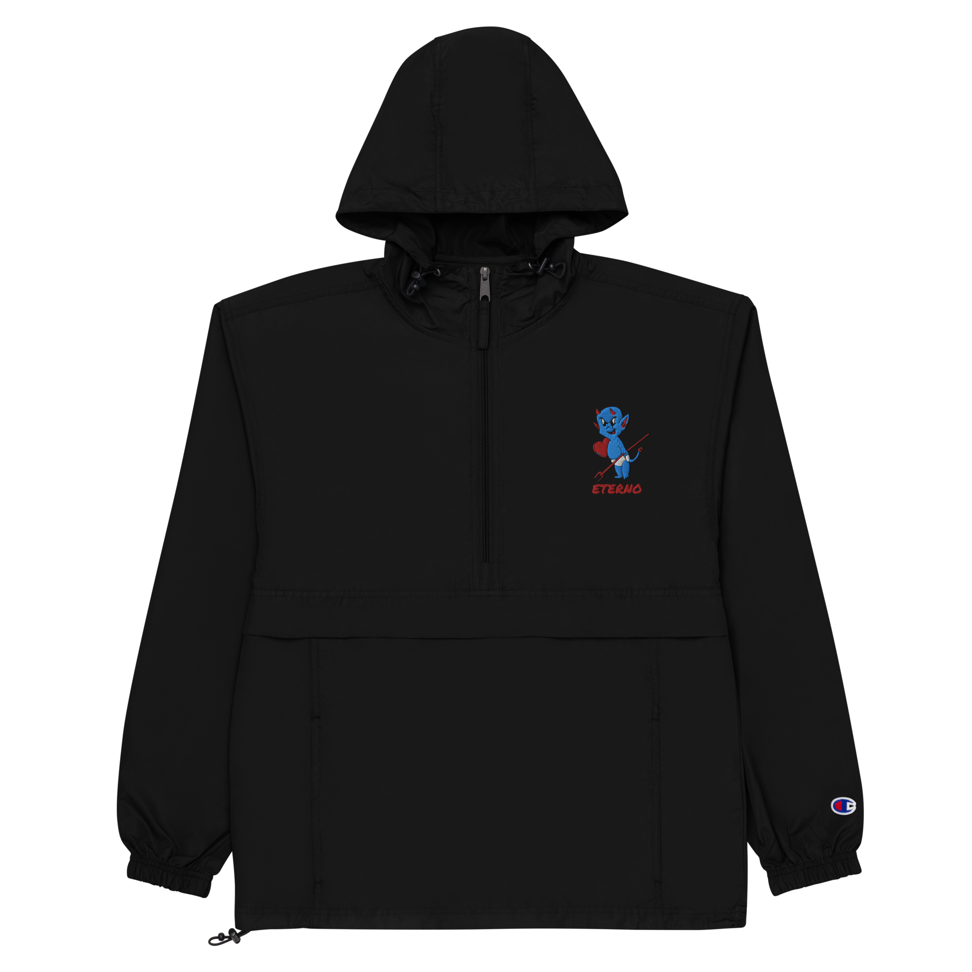 "Baby Demon" Wind Breaker Baby Blue / Red (Champion)