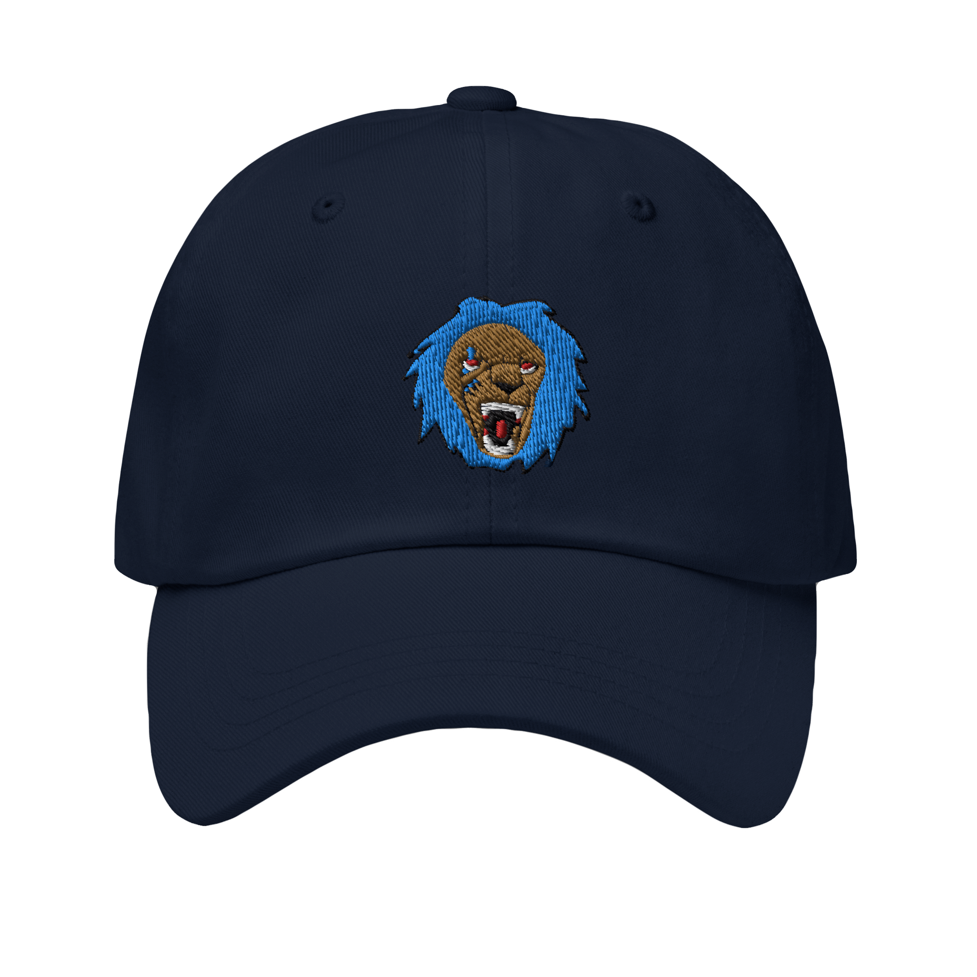 "Roaring Lion" Premium Hat Baby Blue / Old Gold