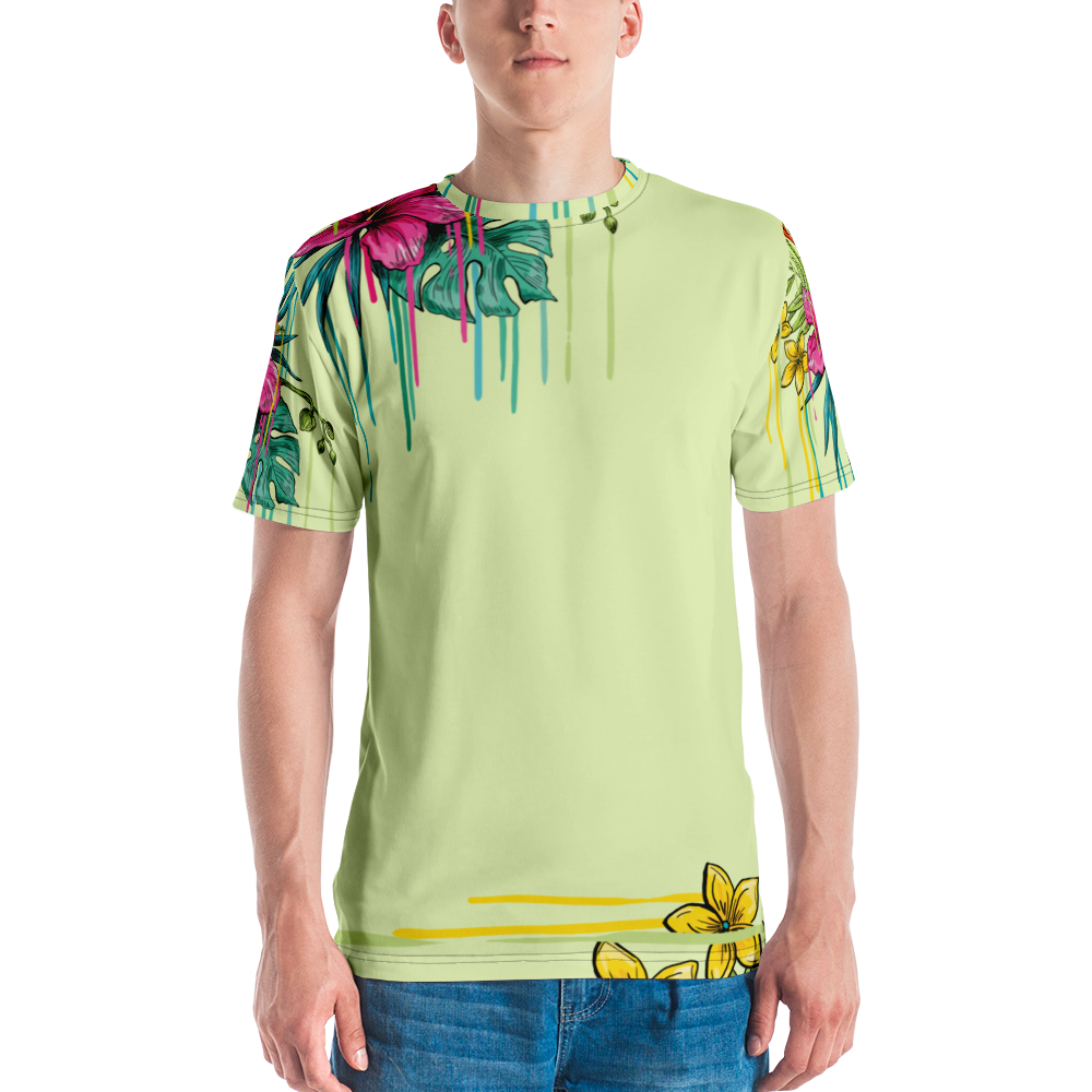 "PAINTED IN POISON" Premium T Shirt (Baby Green)