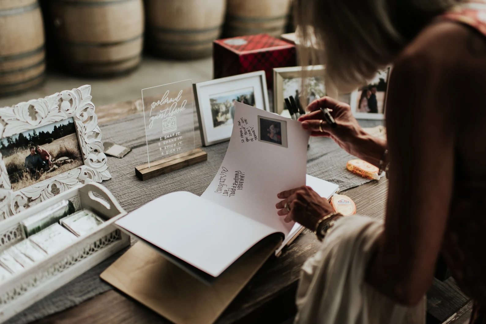 Wooden Guestbook