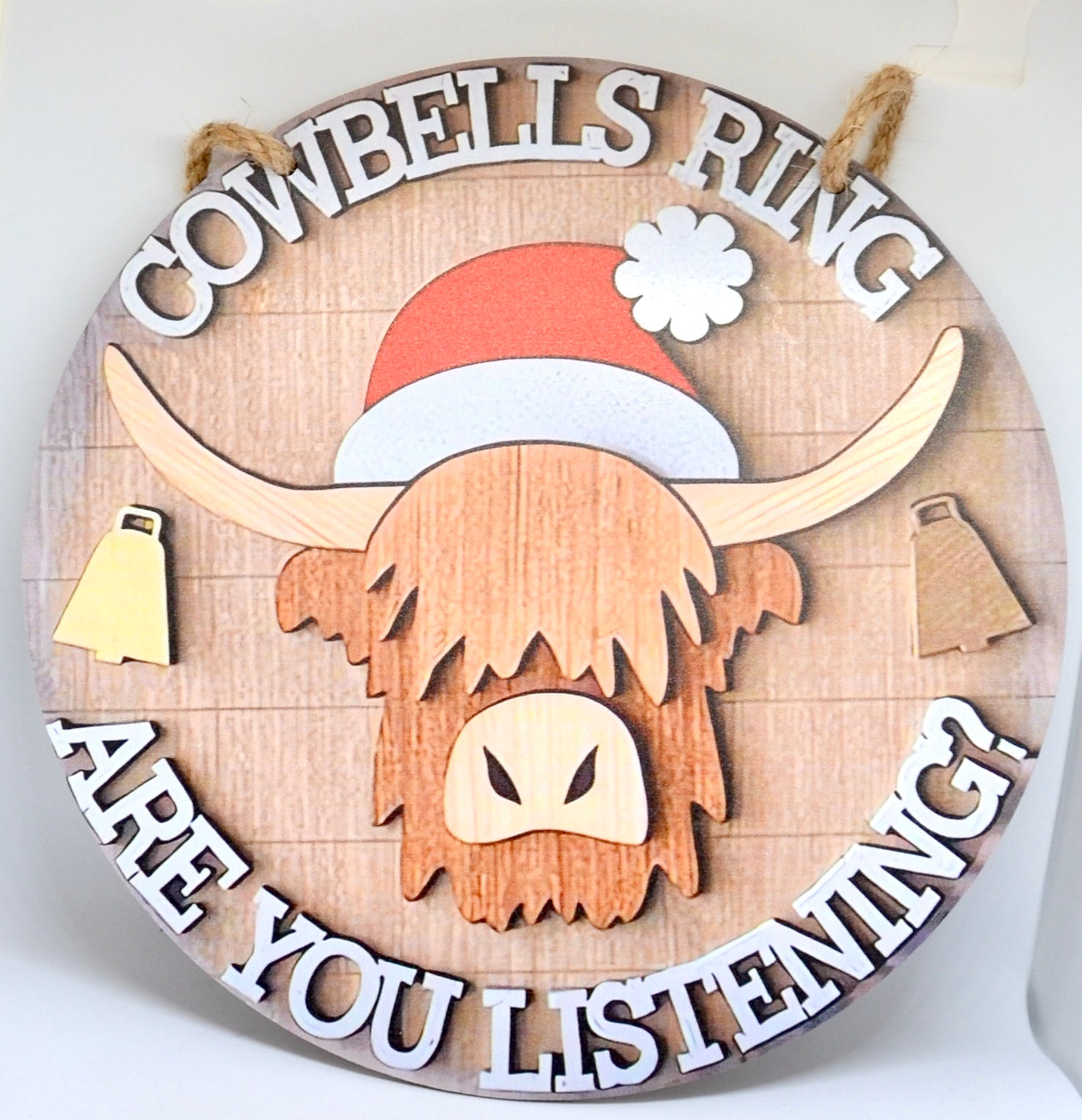Highland cow Christmas decoration