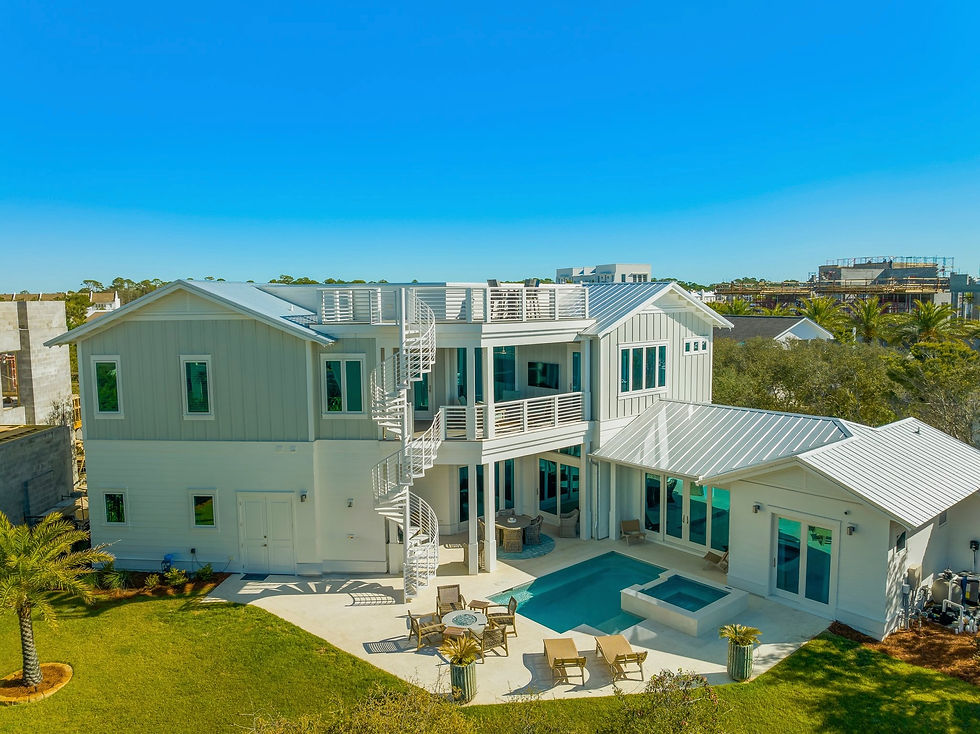 custom architectural design, swimming pool, pool patio, rooftop deck, gulf view, ocean view, coastal architecture, architect in Panama City beach