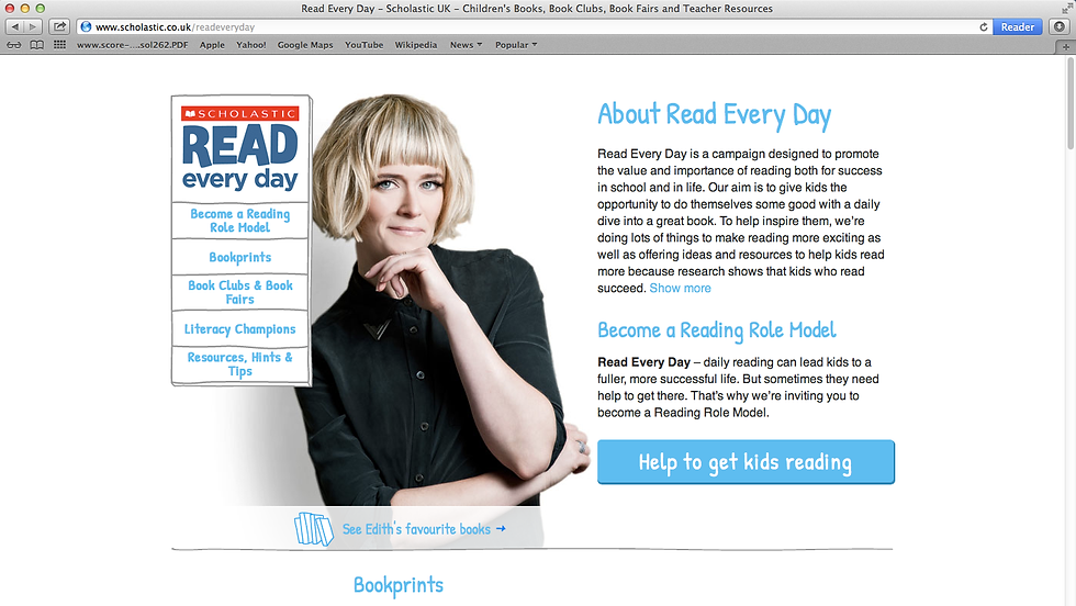 Scholastic Read Everyday Microsite