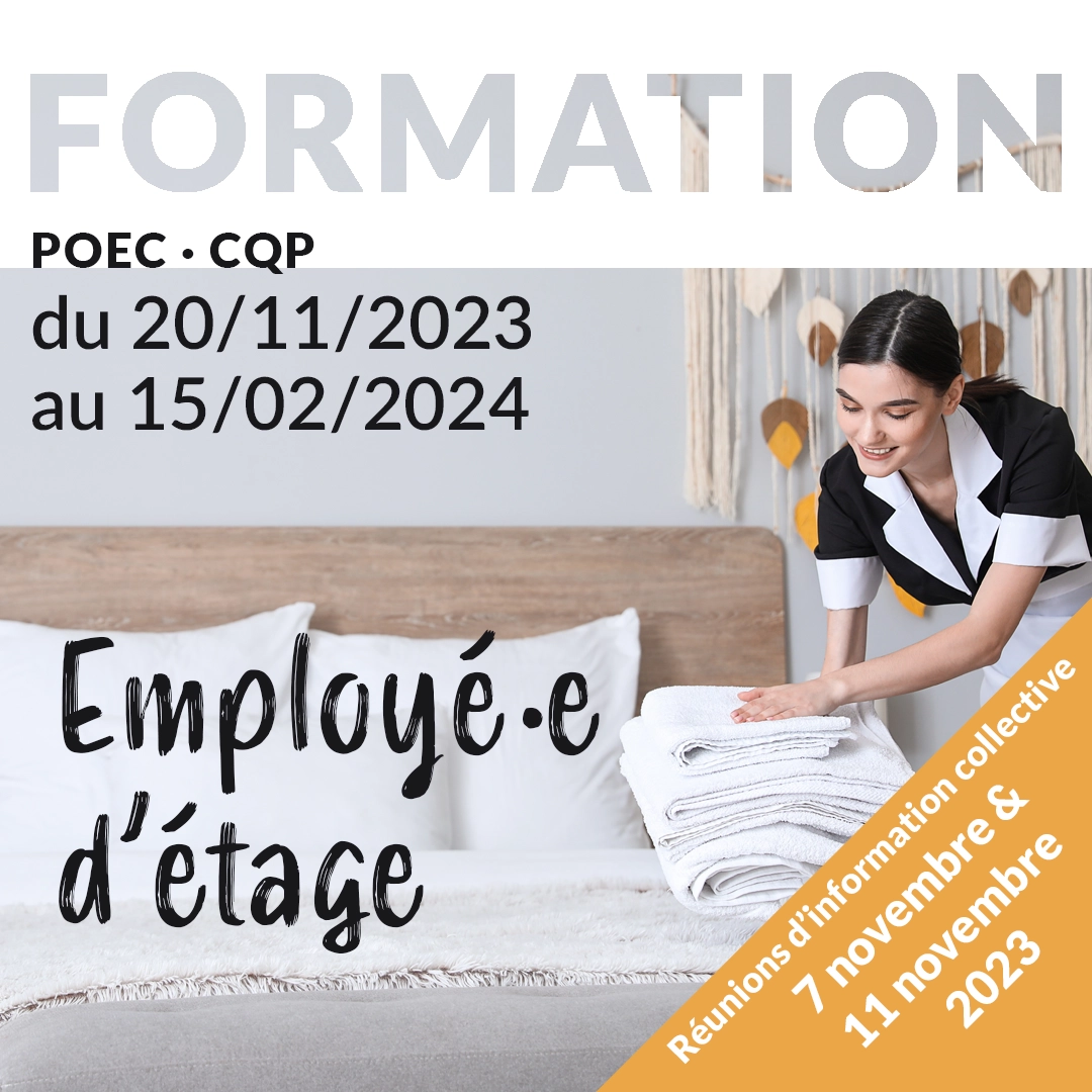 POEC CQP Employe d'étage formation lorient